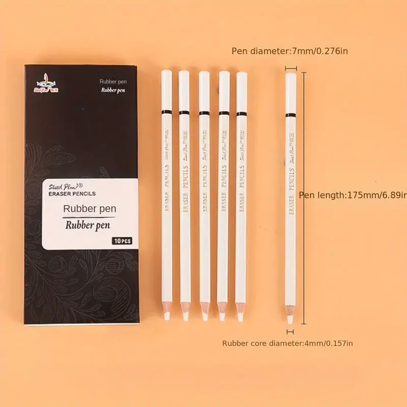 High Gloss Eraser Soft Erasable Pen Fine Arts Student Pencil