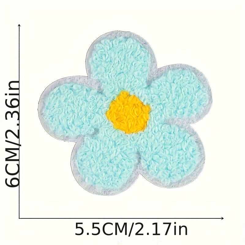 13 Pcs Iron on Patches Flower Appliques Stickers, Embroidery Decorative Patches Applique Sew on Patches, Size: Small, As Shown