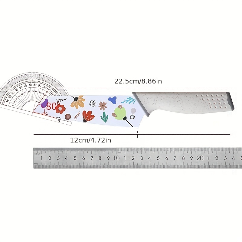 Floral Patter Blade Stainless Steel Fruit Knife - China Kitchen