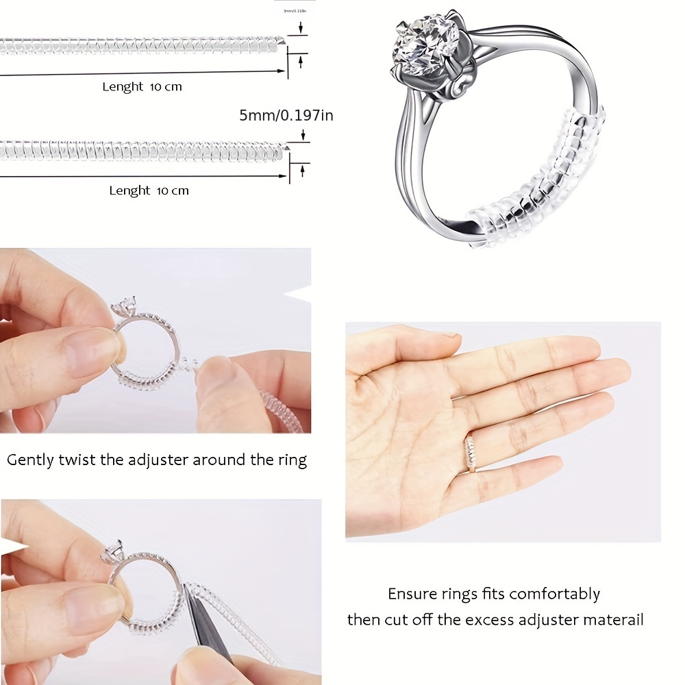  18 Pack Ring Sizers for Loose Rings 3 Sizes Invisible Ring  Adjuster Ring Guard Ring Tightener for Women and Men Fit Any Ring Size :  Arts, Crafts & Sewing