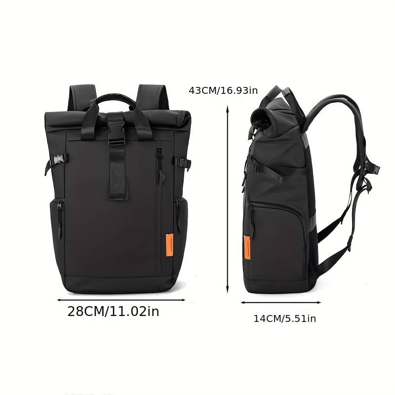Stylish Men’s Oxford Backpack - Large Capacity, Perfect for School & Travel