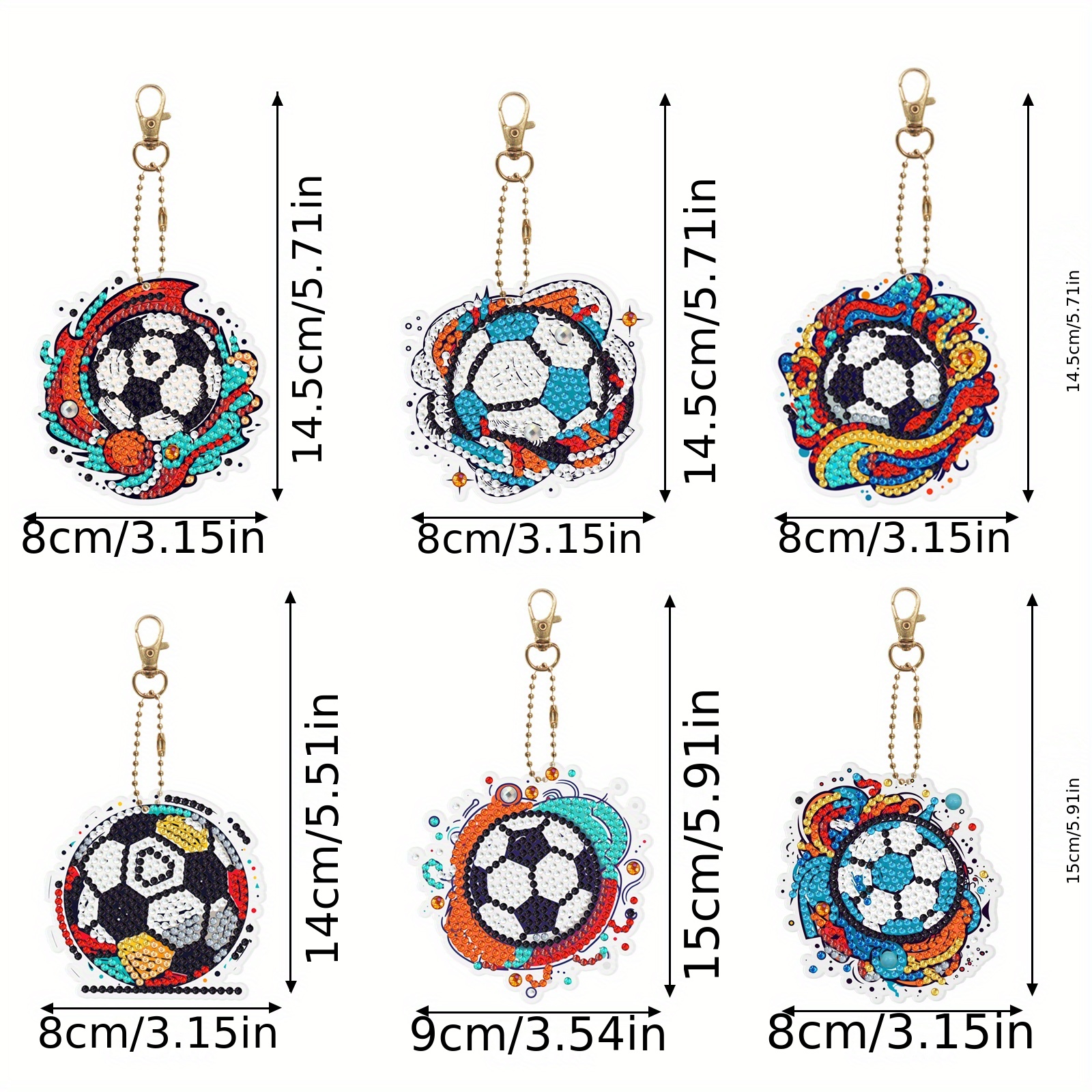 YLOLUL 10 Pcs Balls Shaped Diamond Painting Coasters Kits DIY Soccer Ball  Football Diamond Painting Coasters with Holder for Beginners Adults and  Kids
