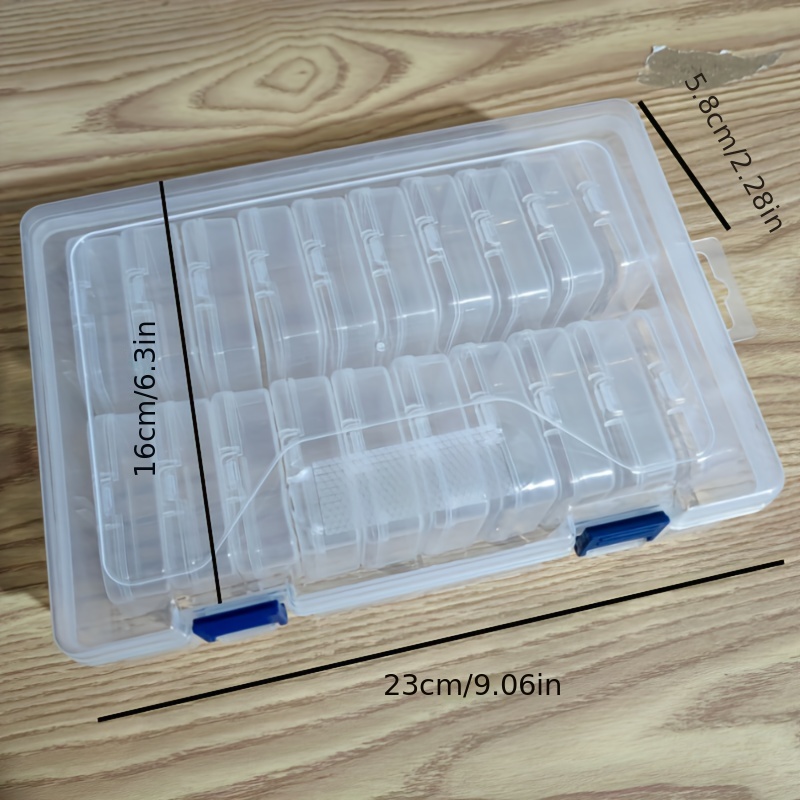 Plastic Clear Storage Box 14 Small Case + 1 Large Case Small - Temu