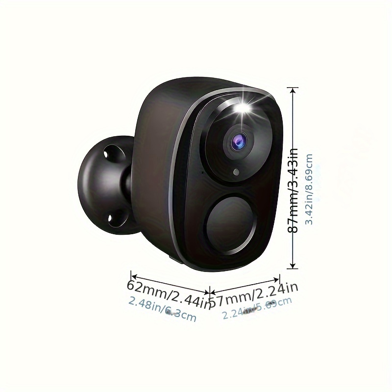 Image of 5g Wifi Security Cameras Wireless Outdoor/indoor, 3mp 5000mah Battery Powered Camera For With, Sd/free Cloud Storage, No Monthly Fee, Detection, Color Night Vision, 2-way Audio, 2.4ghz/5g Wifi