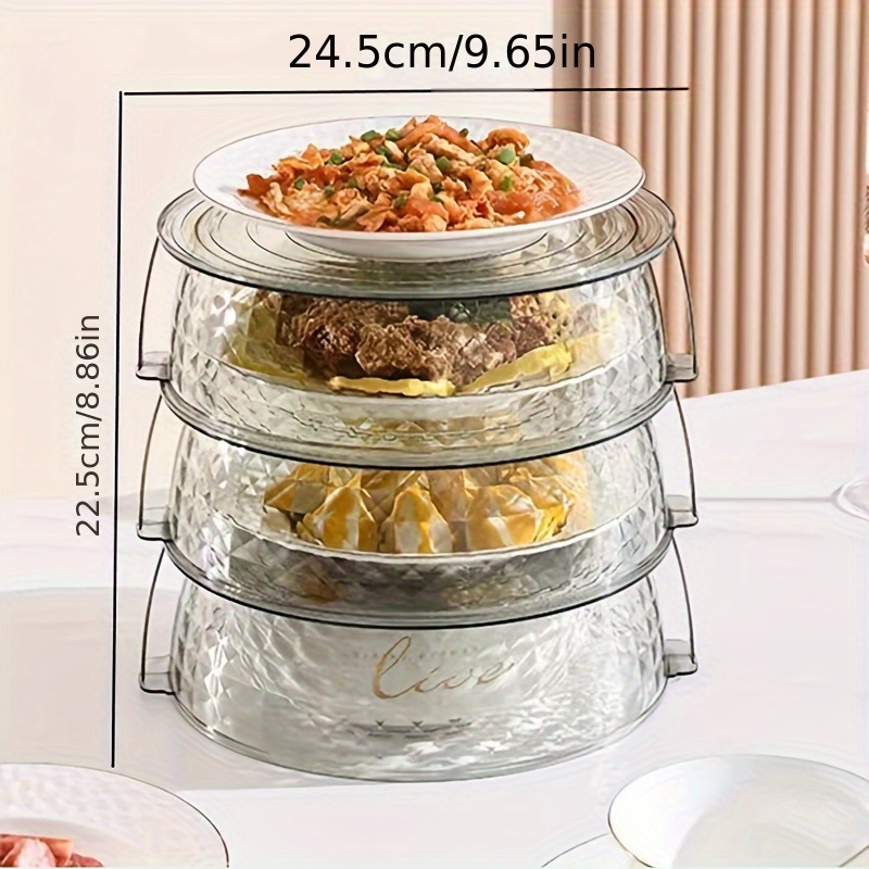 Stackable Food Insulation Dish Cover Kitchen Leftover Storage Box Container