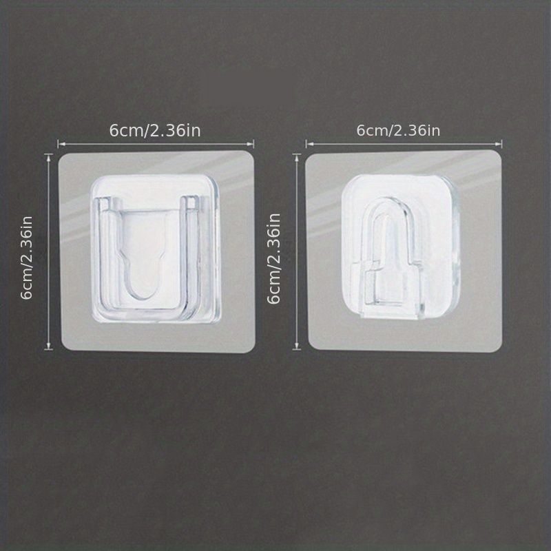 Paquete de 2 ganchos para detergente, ganchos adhesivos para pared, colgadores  adhesivos para uñas Leyfeng Ganchos Adhesivos