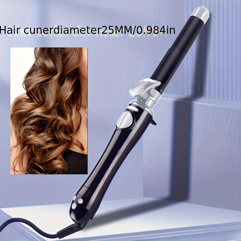 

Automatic Hair Curler, Professional Anti-tangle Automatic Curling Iron With Curling Iron, Large Slot Temperature Timer, Dual Voltage Rotating Curling Iron With Auto Shut-off For Hair Styling