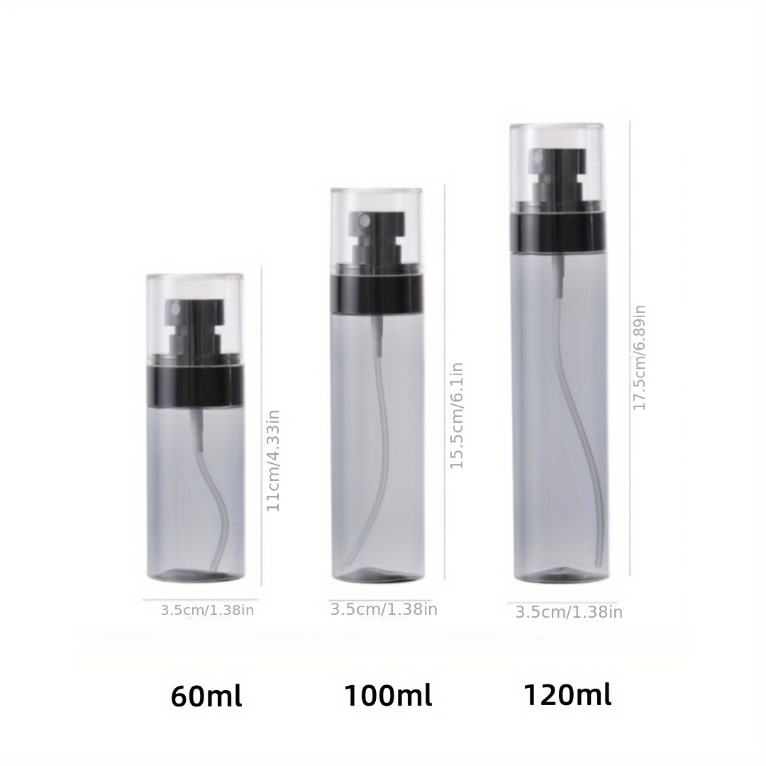 Flacone spray vuoto da 1/3 pezzi - Flacone spray a nebulizzazione fine da  60/100/120 ml, Flacone spray ultra fine per acqua, Bottiglie portatili