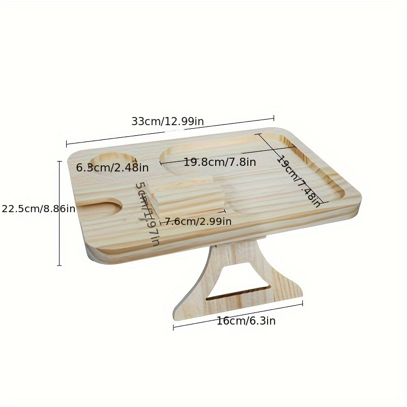 1pc Vassoio Per Divano In Legno Portatile Pieghevole E Trasportabile È  Adatto Per Il Clip Del Bracciolo Del Divano Largo, Il Pacchetto Di Frutta  Dim Sum, Il Vassoio Del Bracciolo Del Divano