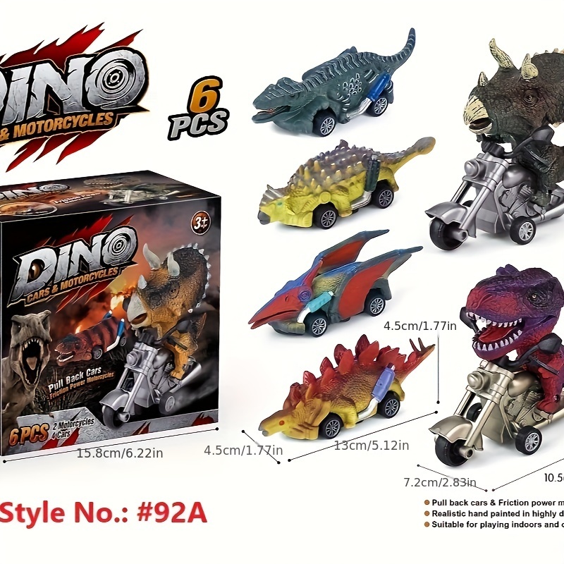Dinosaur Car Toys Set,Crianças Dino Toy Carros Dinossauro Jogo, Conjunto  de lembrancinhas de festa de dinossauro para aniversário de natal dia das  bruxas Sritob