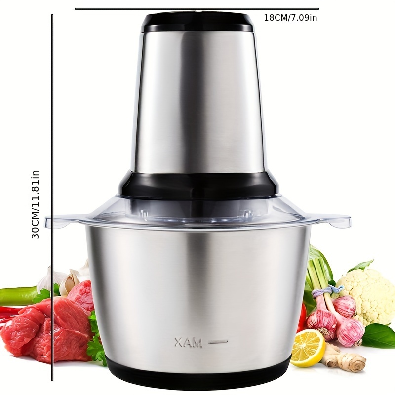 Food Processor, Small Electric Food Chopper for Vegetables, Meat, Fruits,  Nuts