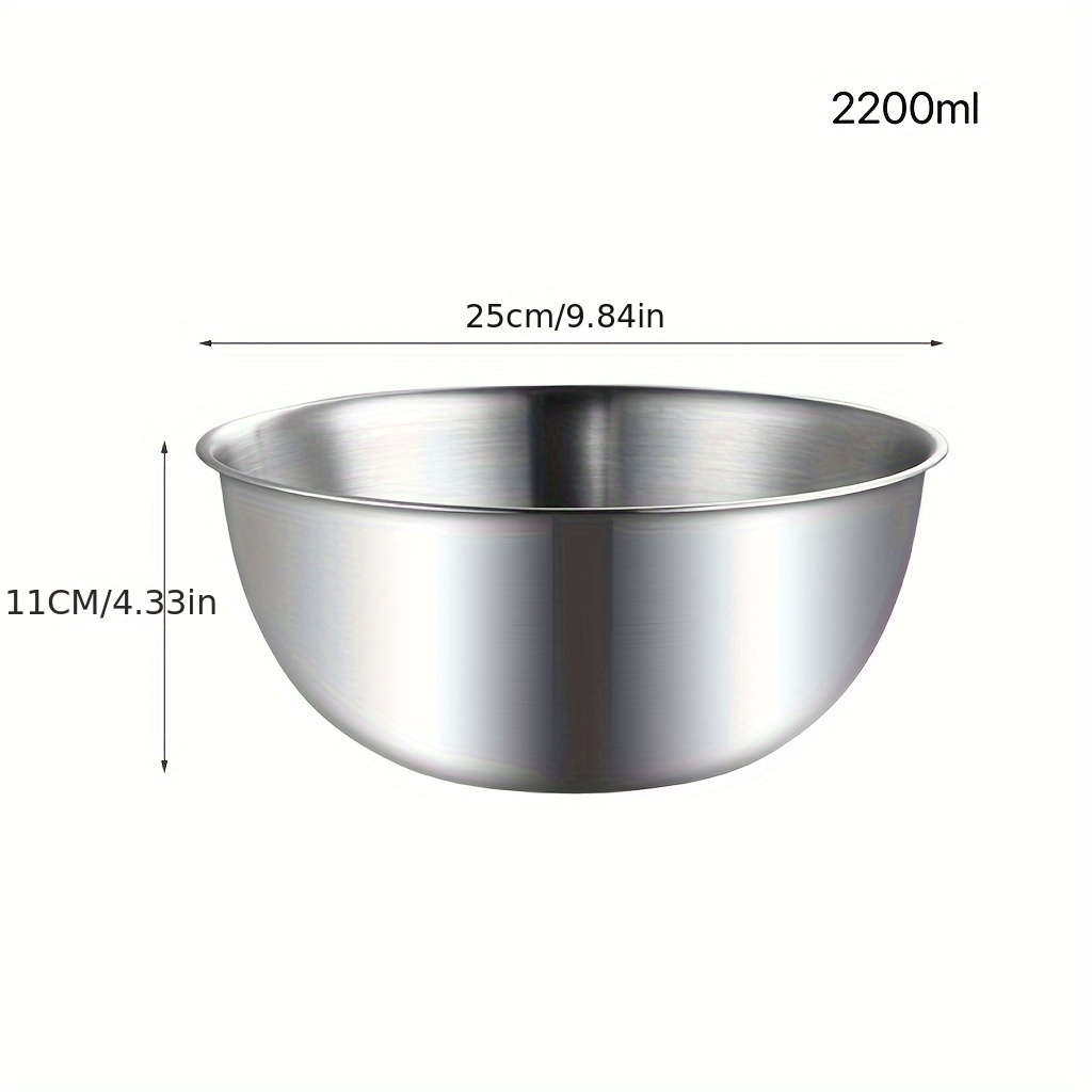 Salad Bowl With Cover Set Mixing Bowl Set Stainless Steel - Temu