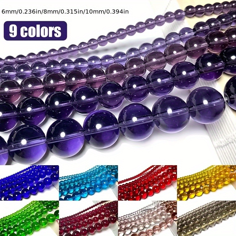 

60-63/45-48/35-38pcs 6mm/8mm/10mm Round For Bracelet Necklace Phone