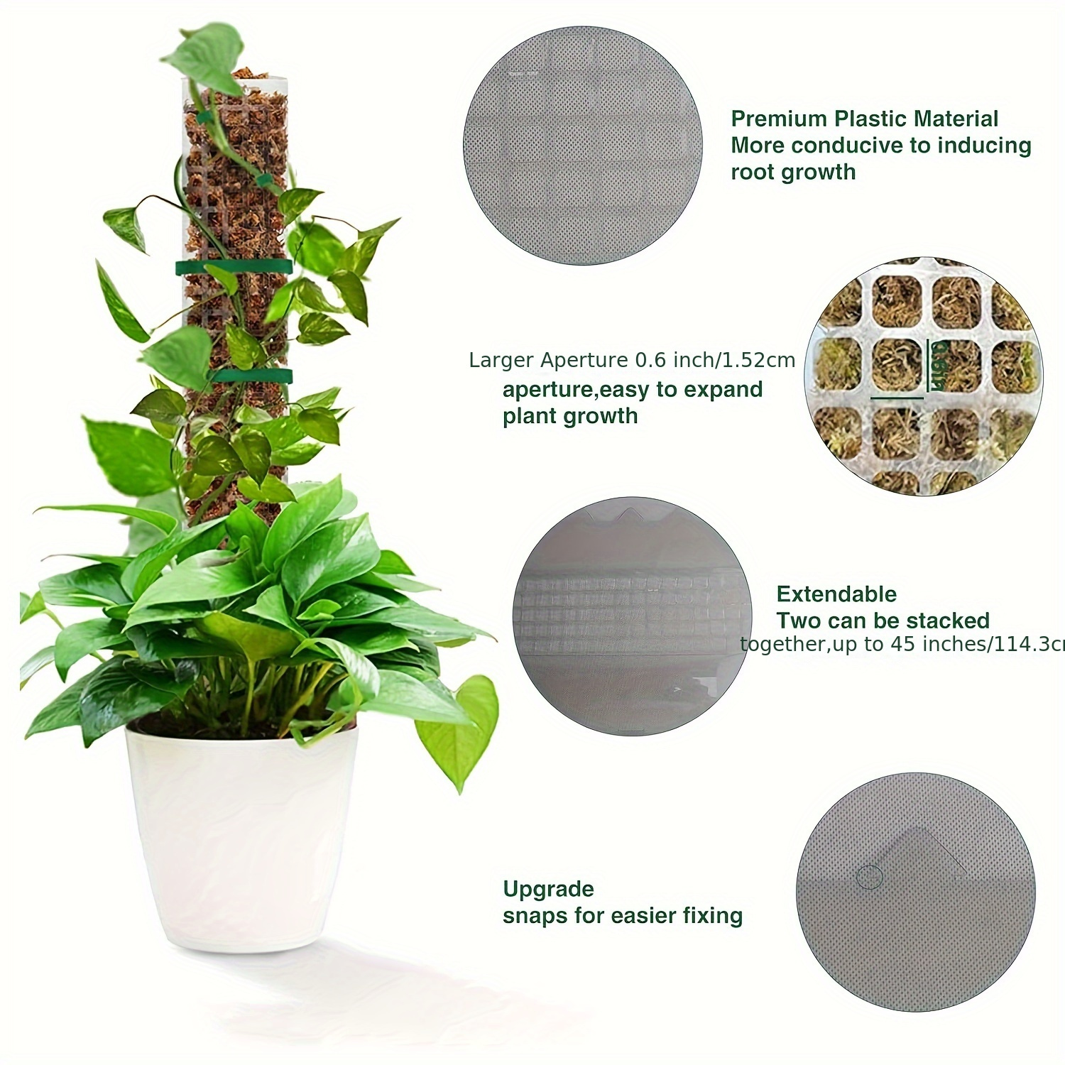 Plastic Moss Posts For Plants Stackable Plant Stands - Temu