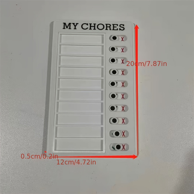 2 Stück My Chores Memo Checklist Boards, Chore Chart für Kinder