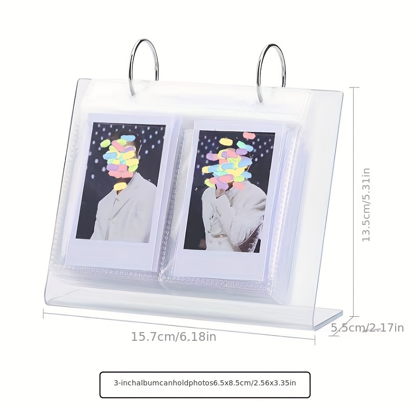 Desktop Small Photo Album Acrylic Flip Mini Photo Book - Temu