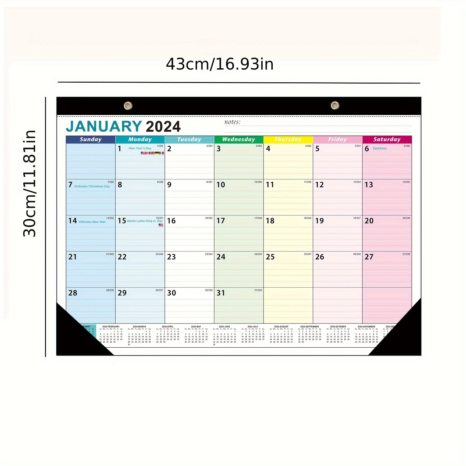 Desk Calendar 18 Months Academic Planning organizing Home - Temu Australia