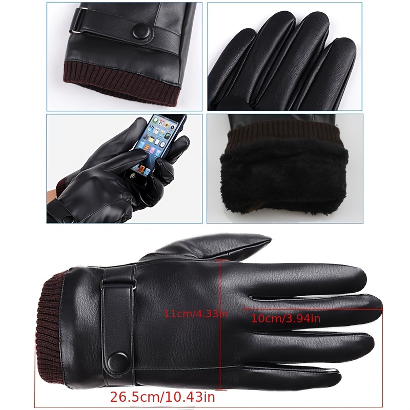 GUANTES DE TRABAJO CON PANTALLA TÁCTIL, Guantes de hombre, Guantes  ultrafinos, Guantes de cuero sin forro para hombre, Guantes de patrulla  táctiles finos, -  México