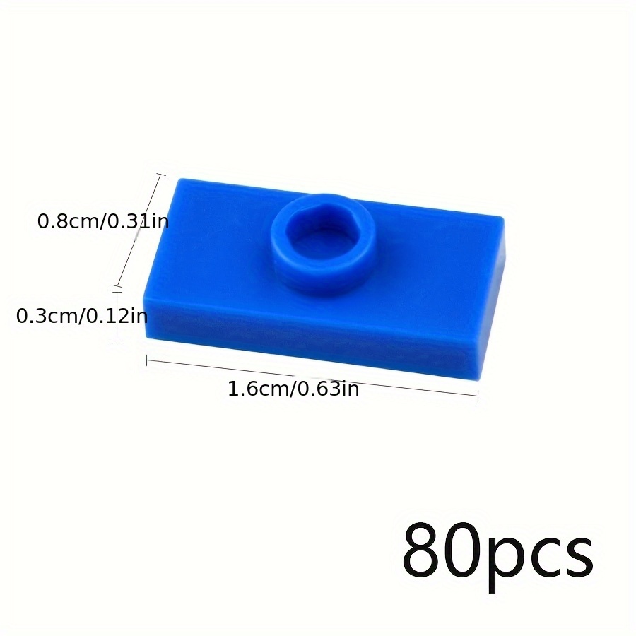 80pcs DIY Thin Brick Assembles Particles Building Blocks Kid Toys