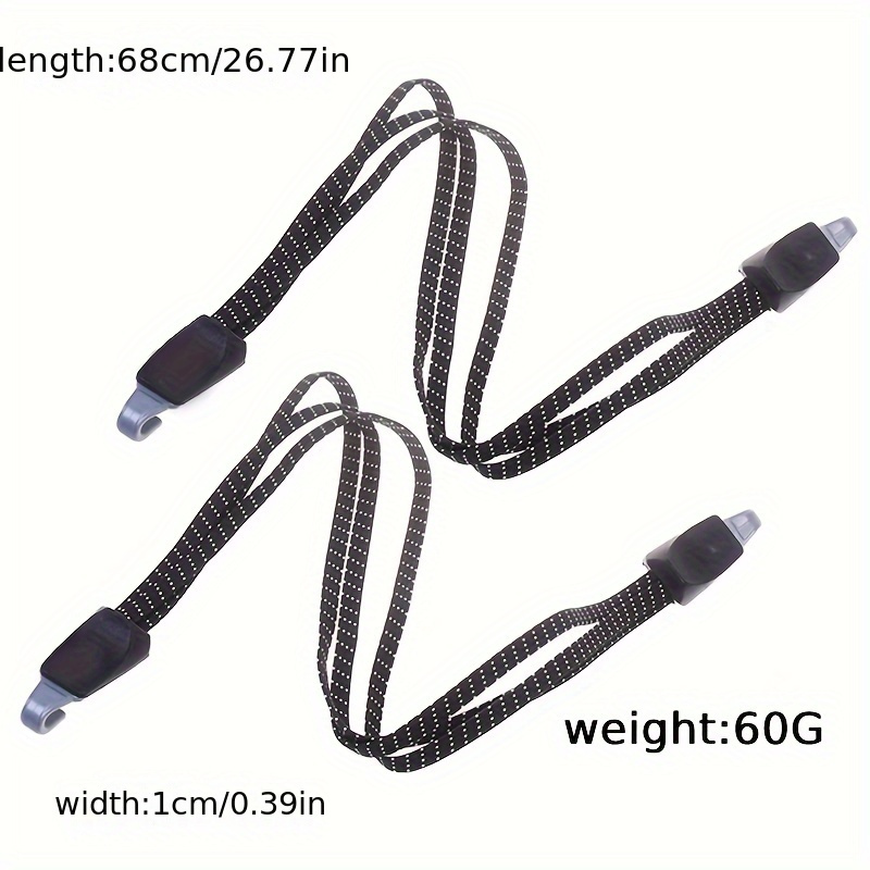 5pcs Bike Luggage Fixed Strap, Plastic Hook, M