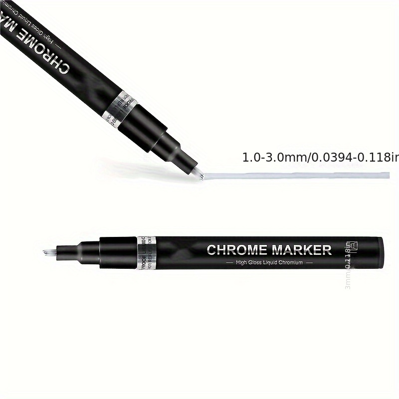 1Pcs Chrome Mirror Marker Silver Marker Liquid Pen for Cards
