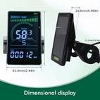 m6c motorcycle lcd display screen uncharged abs electric bike display gps tracking compatible no battery required black for modern bike display sleek bike conversion kit