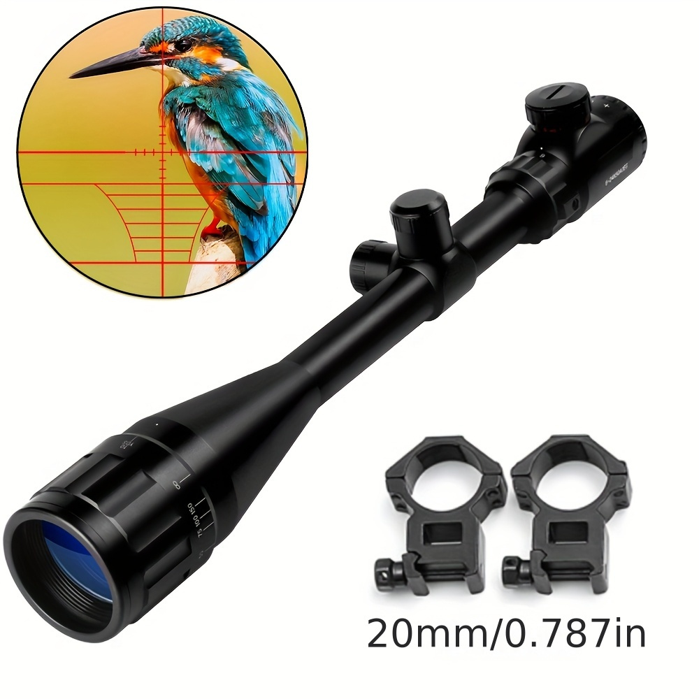 6-24x50 Rifle Scope Illuminated Mil-Dot With Red/Green Reticle & Mounts – Generic