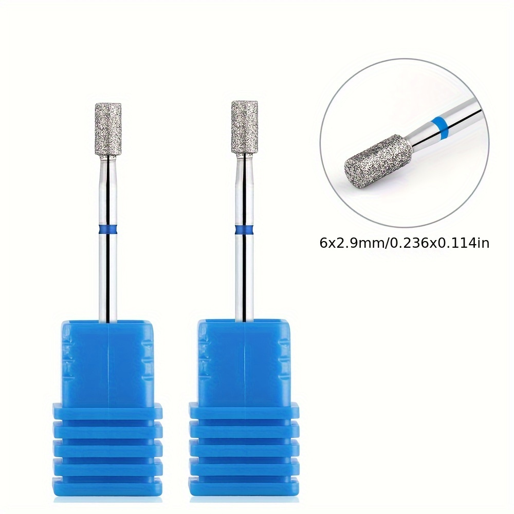 Image of 2pcs Drill Bit Milling Cutter For Cuticle Overflow Removal Manicure Pedicure Tool