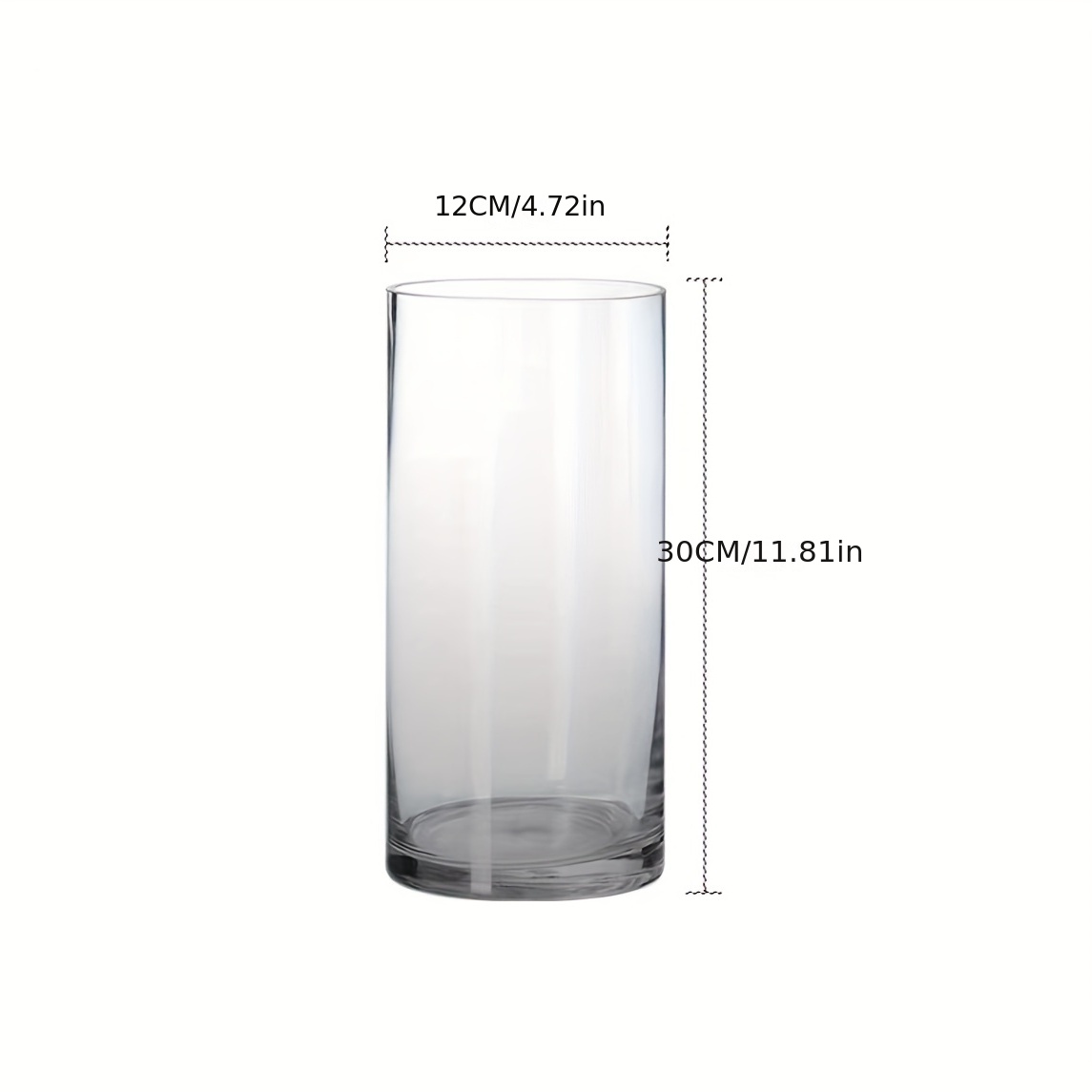 XIUWOUG Vasi Vetro Trasparente Vaso Fiori Vaso Vetro per Decorazioni per la  Casa (solo vaso),Small
