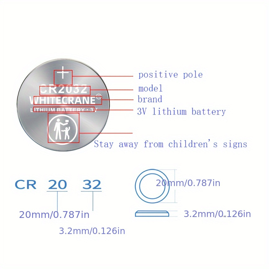 5pcs 240mAh household button battery suitable for remote control, car key,  and weight scale