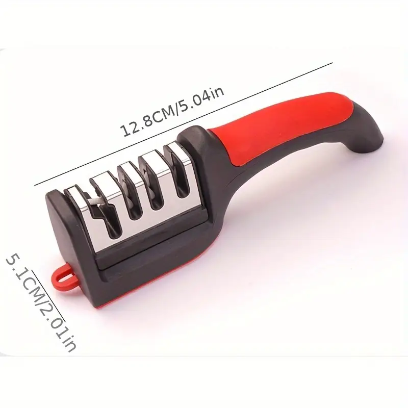 1 professional knife sharpener heavy duty grade 4 sharpener with steel construction non slip base no electricity needed for kitchen camping workshop ideal mothers day gift for home cooks tool sturdy construction reliable performance manual sharpening tool camping gear Product details 1