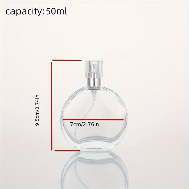 1pc round perfume bottle small sample glass spray bottle Temu