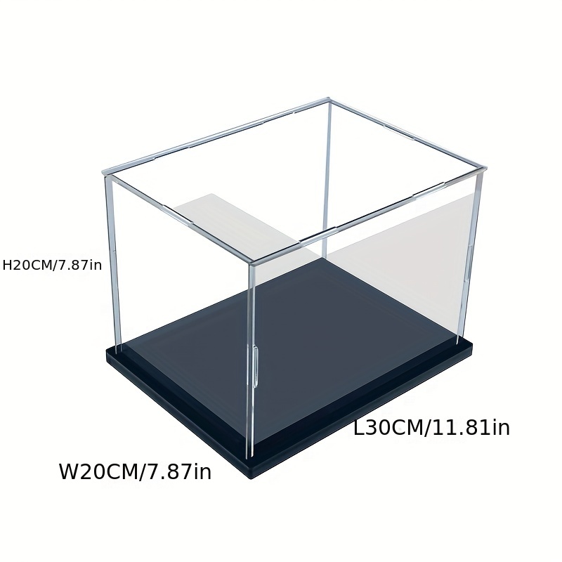 Clear Acrylic Display Case Assemble Countertop Box Cube - Temu