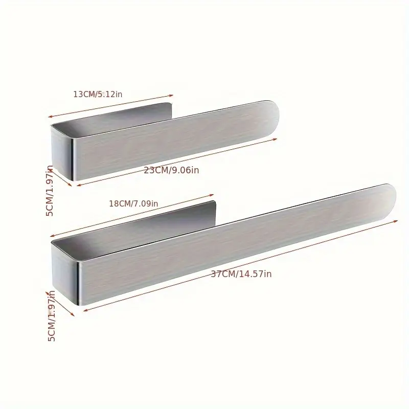 self stainless steel towel rail 23 6 x 37 4 matte black no drill wall holder for bathroom kitchen ideal for hanging towels towel rack modern towel holder durable towel rack Product details 3