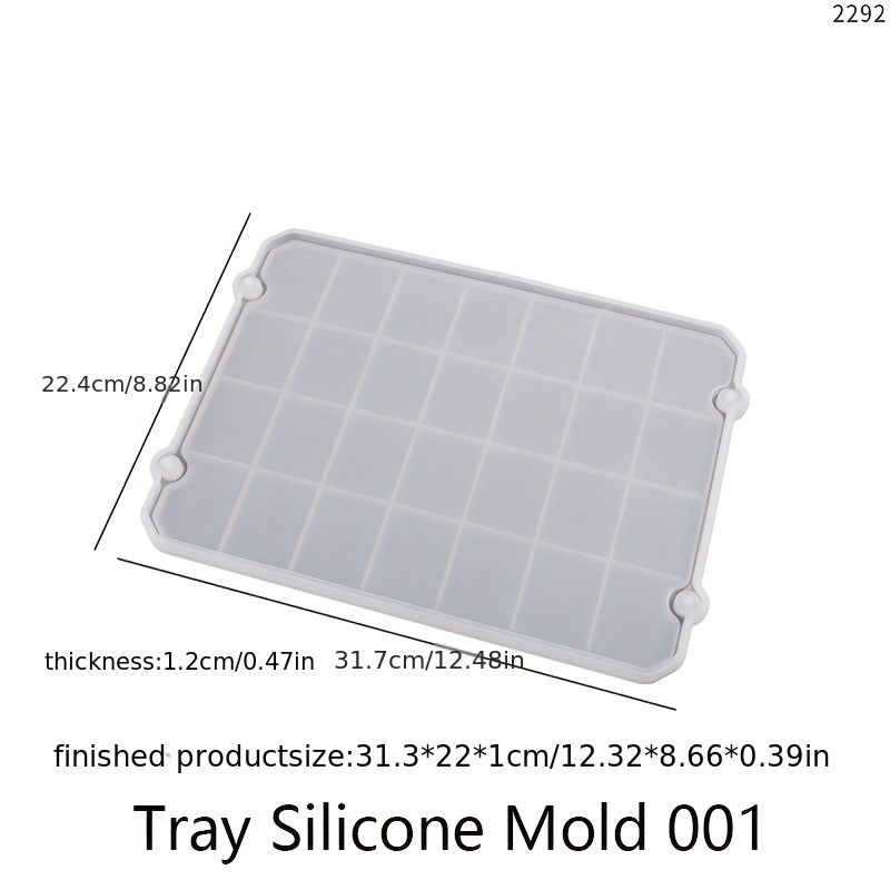 Shiny Resin Tray Mold, Silicone Tray Molds With Edges for Resin Casting DIY  Jewelry Holder, Rolling Tray Molds, Silicone Mold for Resin 