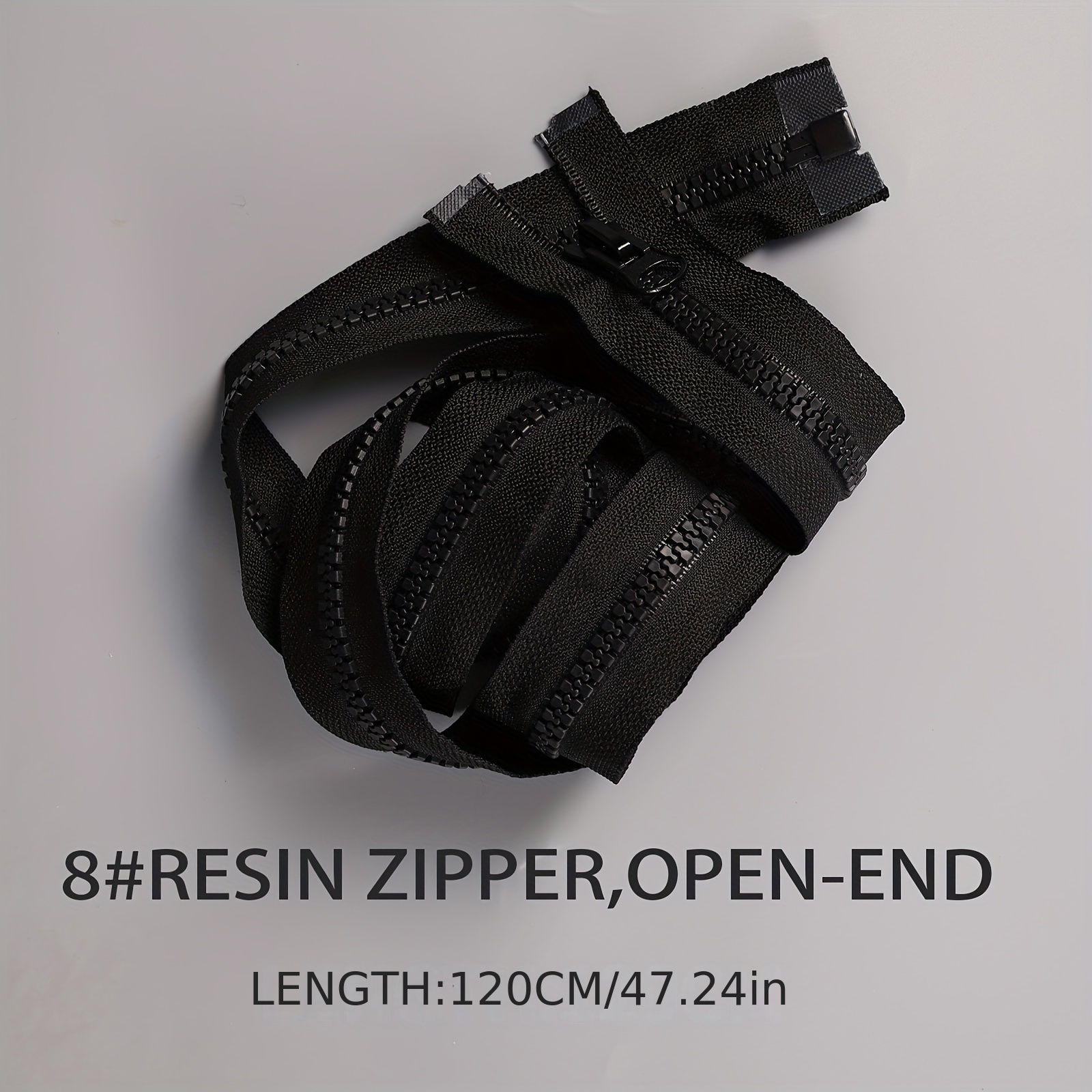 No. 10 Resin Double Open Tail Zipper Ordinary Teeth Garment - Temu