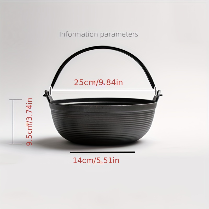 Japanese Stew Pot Cast Iron Handmade Without Coating - Temu