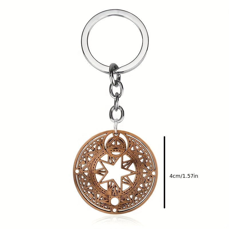 Zinc Alloy Preppy Style Keyrings Keychains With Golden - Temu