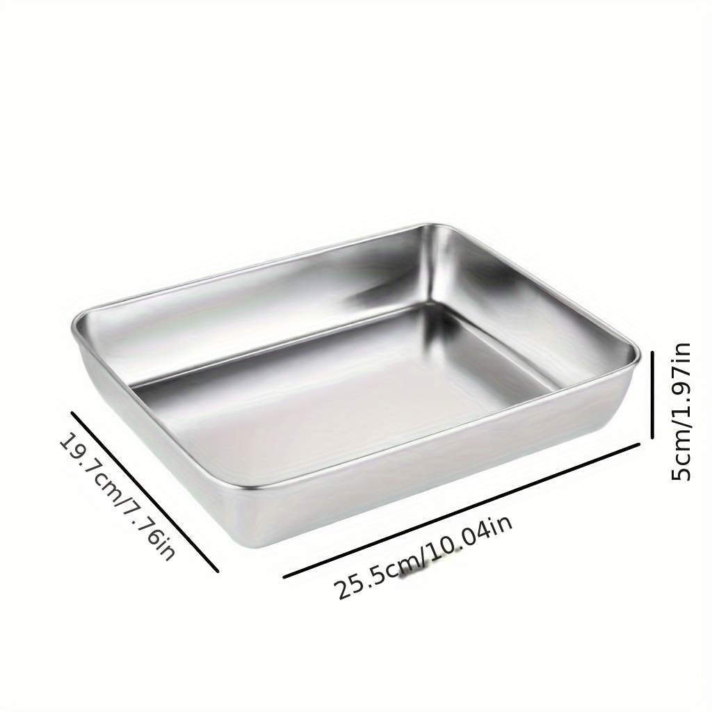 Deep baking pan, square, 20 cm, steel - Kitchen Craft
