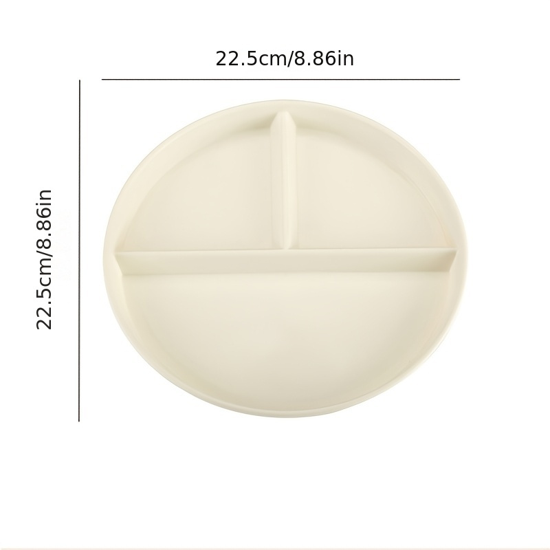 1/2/4 piezas, Plato Dividido para Control de Porciones, Plato Separado, Plato para Pérdida de Peso, Tres Compartimentos, Plato de Plástico Resistente a Caídas, Plato Escolar, Apto para Microondas y Lavavajillas, Ideal para el Control del Peso, Feliz Eid Al-Fitr