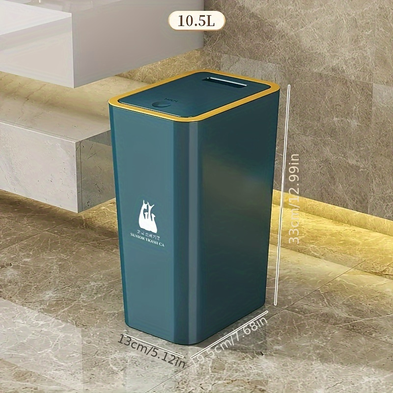 Creative Narrow Garbage Can With Cover Household Flip Trash Can
