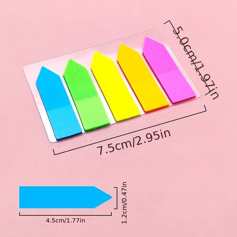 Creative Fluorescent Stickers Classification Index Stickers - Temu