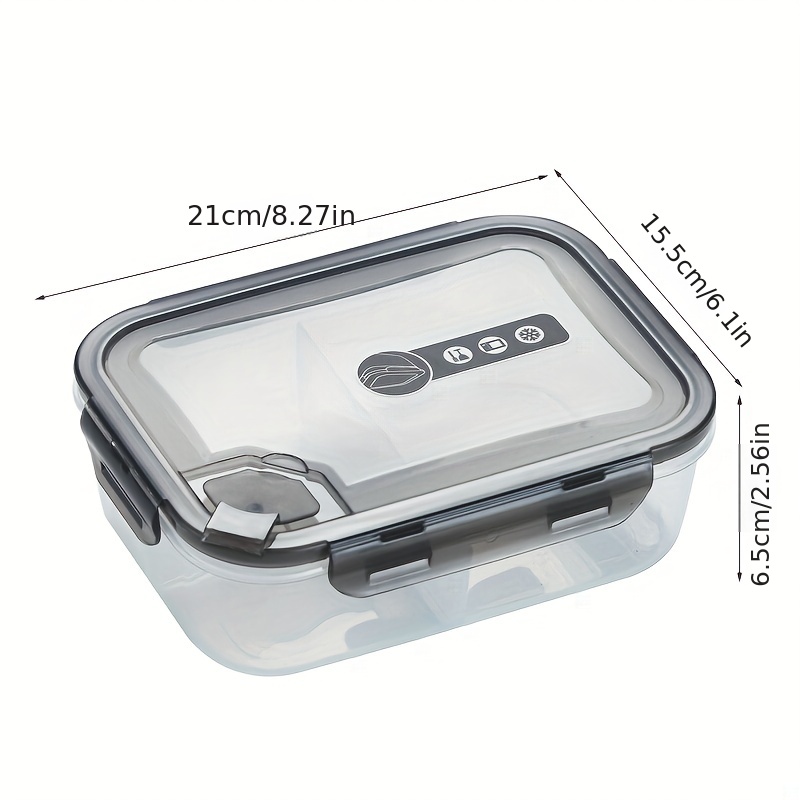 Multipurpose Microwaveable Lunch Box With Grid Design - Temu