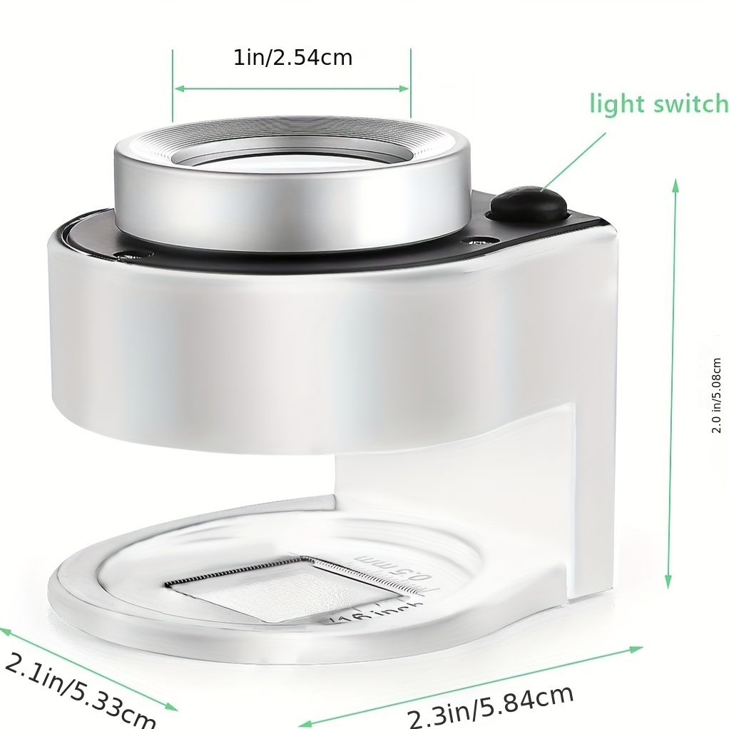 60x Rechargeable Coin Magnifier With 6 Led Lights Portable - Temu