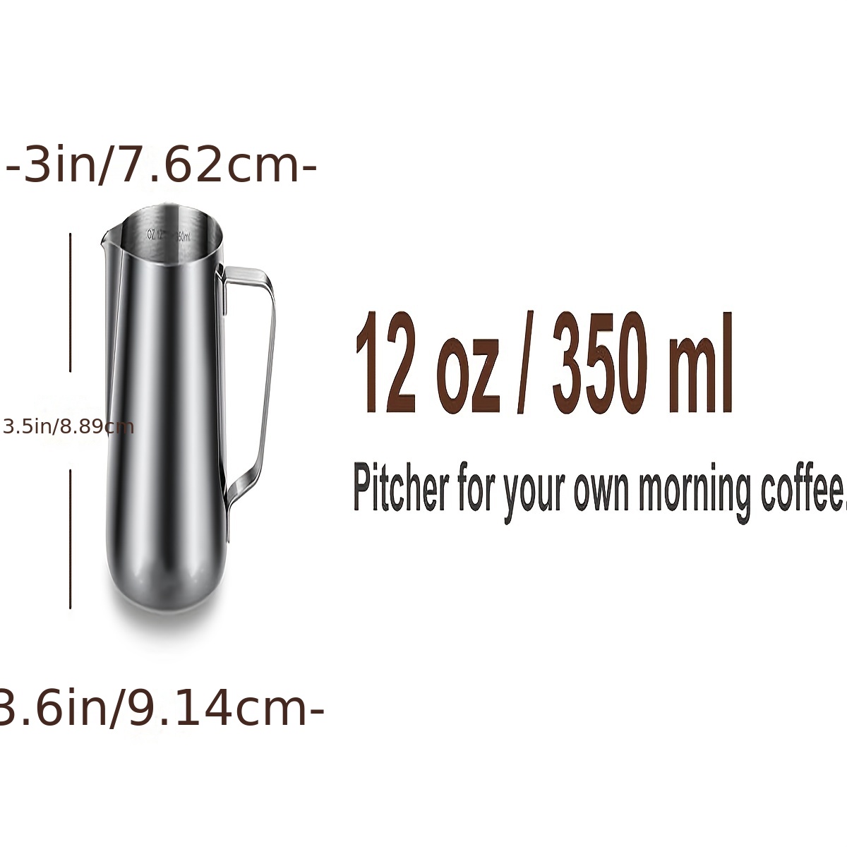 Milk Frothing Pitcher Cup With Scale, Steaming Pitcher Stainless Steel  Coffee Bar Espresso Machine Accessories, Cappuccino Barista Tools Milk Jug  Steamer Frother Cup With Latte Art Pen Silvery - Temu United Arab