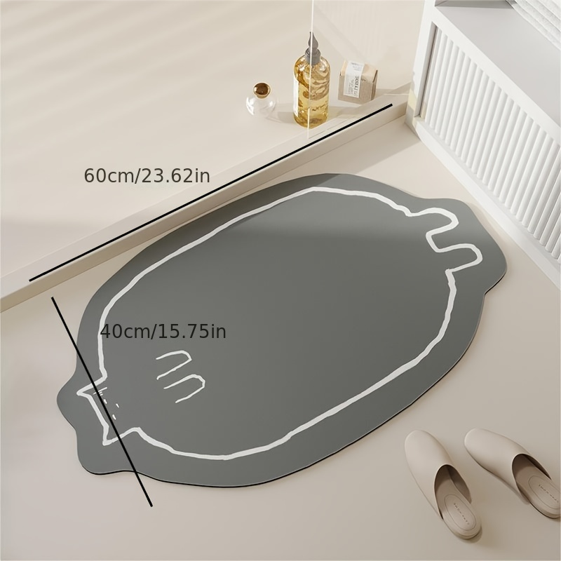 Ultra Soft Diatom Mud Mat For Bathroom Non Slip Bathroom Rug - Temu