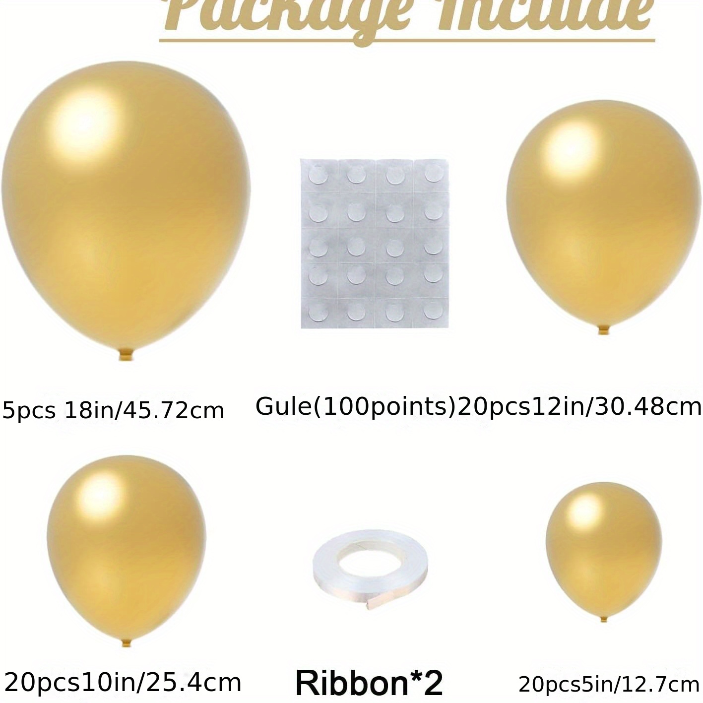 Kit de 5 globos 18 años destellos oro - Tu Mejor Recuerdo