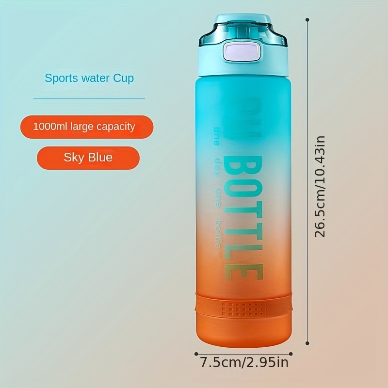 Portable Squeeze Water Bottle For Cycling Fitness Sports, Plastic Leakproof  Outdoor Sports Water Bottle - Temu