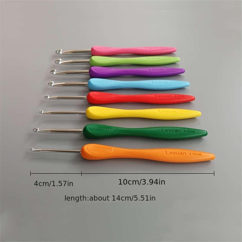 Aluminum Oxide Crochet Knitting Tools Colorful Single Crochet