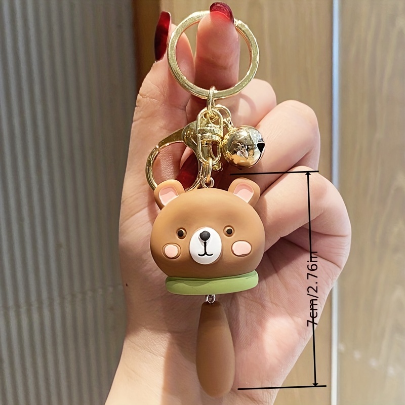 Cartoon Resin Love Rabbit Keychain Men And Women Cute Creative